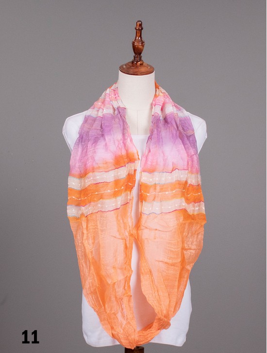 MULTI COLOUR GAUZE TIE-DYE LOOP